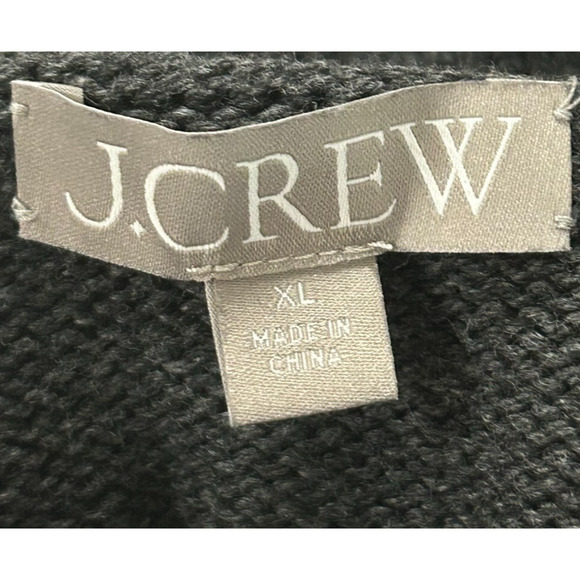 J Crew Sweater Womens XL Gray Ribbed Turtleneck Pullover Long Sleeve Career - Picture 8 of 10